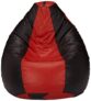Sattva Classic XXXL Bean Bag Cover Without Beans – Black Red