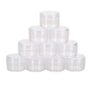 DIY Crafts Design No # 4, Pack of 10 Pcs, Portable Cosmetic Empty Acrylic Jar Containers with Screw Caps (Design No # 4, Pack of 10 Pcs)