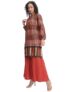 Vishudh Women Regular Fit MANDARIN COLLAR CO-ORD SET VPCS000070 Multicolor 2XL