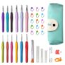 Professional Crochet Hook Set with Ergonomic Rubber Handles and Storage Case Crochet Set Needle
