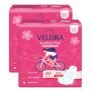 Velora Soft Feel & Rash Free XXL 80 Pads, Sanitary Pads for Women and Girls, Quick Absorption, Heavy Flow Champion, Skin Friendly Trifold Sanitary Napkins (40 Pads Each -320MM)