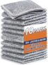 Non Scratch Wire Dish Cloth (Pack of 10), Steel Scrubber for Utensils Cleaning, Multipurpose Wet and Dry Cleaning, Stainless-Steel Dish Wash Scrubber for Washing Dishes, Sinks, Counters