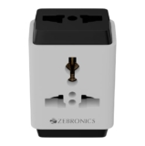 Zebronics 3 Pin Multiplug Travel Adapter With Universal Socket | 1440 Watts | 6 Amps | Compact & Durable Converter Plug for Travel, Home & Office Use (Power Plug 31)