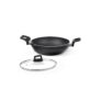 Borosil Granito Non-Stick Fry Pan, Induction Friendly, Granite Finish, PFOA-Free,28 cm Diameter, Black