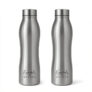Solara Stainless Steel Water Bottle, Water Bottle 1 Liter for kids, Fridge, Office, 1000 ml Steel Bottle(Pack of 2, Silver)