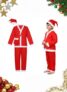 PoPo Toys Santa Claus Costume for Christmas Youth 14-17 Years| Red Santa Suit with Coat, Pant, Hat & Bag | Xmas Party & Fancy Dress Outfit Size 6