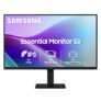 Samsung 27″ (68.5 cm) 120hz Flat Monitor|IPS Panel|FHD 1080p (1920 x 1080)|120 Hz|5 ms|Dual HDMI Ports (2EA)|Super Slim Borderless Design|Game Mode|Eye Saver Mode|Wall Mountable|LS27F320GAWXXL|Black