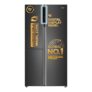 Haier 598 L 3 Star Frost Free Expert Inverter 3-Door Side by Side Refrigerator (HRT-683GK, Graphite Black, Magic Convertible, Deo Fresh Technology, 2026 Model)
