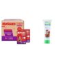 Huggies Complete Comfort Wonder Pants, Small (S) Combo Pack of 2, 86 count Per Pack, (172 count) & Mamaearth 100% Natural Berry Blast Kids Toothpaste, Oral Care – 50 gm