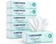 Careswipe 2 Ply Facial Tissue Box 100 Pulls Each Box (200 Sheets) Pack Of 6-600 Pulls Ultra Soft, Highly Absorbent & Skin Friendly Face Tissue Daily Use Tissue Paper for Home & Travel (1200 sheets)
