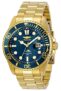 Invicta Stainless Steel Analog Blue Dial Men Watch-30024, Gold Band
