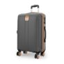 Safari Thorium Royale 8 Wheels Spinner 77cm Large Size Trolley Bag Hard Case Checkin Polycarbonate Luggage, TSA Lock, Wet Pouch Organized Interior, Suitcase, Trolley Bags for Travel, Gun Metal