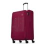 Aristocrat Duralite Large Polyester Soft Spinner Trolley Bag, 78Cm|Combination Lock|8 Wheels|3 Years International Warranty|Red
