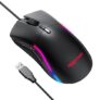 amazon basics Mini Ultralight Wired Gaming Mouse – 8500 DPI Optical Sensor with 6 Programmable Buttons