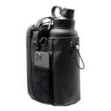 Magnetic Gym Bottle Holder Bag with Storage Pockets, Zippered Compartments & Phone Mesh Pocket – Water Bottle Carrier for Gym Rack, Locker, Car and Fitness Equipment | Holds up to 3 kg
