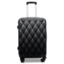AMERICAN TRAVELLER TourisDiamon Trolley Bag Set of 3 | Durable ABS Hard Shell Luggage | TSA-Type Lock | 8 Dual Spinner Wheels | Telescopic Handle | Travel Suitcase | Trolley Bag Set (24, Black)