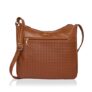 Lavie Women’s Moritz Crossbody Horizontal Woven Sling Bag Tan Ladies Purse Handbag