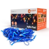 Orient Joylite Pixel Strip LED 10 m 46 LEDs Rope Light for Home Decoration | Indoor and Outdoor use | Direct Plug-in | Blue, Pack of 5