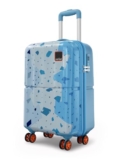 Safari Tazzo 8 Wheels 55cm Cabin Size Trolley Bag, Hard Case Polycarbonate, 360º Wheeling Small Carry-on Luggage, Suitcase for Travel, Trolley Bags for Travel, Printed