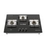 Greenchef Zentro Smart Three burner Glass Hob Top| Digital timer| Featured with Flame failure| Black Color| High efficiency tornado Burners| Dual Purpose Hob(Built In Or Counter top)
