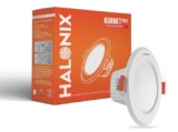 Halonix Polycarbonate 7W 6500K White Kornet Junction Box Led Downlighter|Cut Out- 2.95 Inch, Dia- 4.13, Height- 1.96 Inch||Downlighter for Home, Shop and Office|Pack of 1, White.