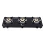 Thermador EcoFlame Gas Stove 3 Burners Auto Ignition | Brass Plated Burners | 3 Burner Gas Stove Glass Top | LPG Compatible | ISI Certified | 1 Yr Manufacturer Warranty