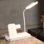Lifelong 3-in-1 Wireless Charging LED Desk Lamp | Fast Charging for Smartphones, Smartwatches & Earbuds | Touch Control Study Lamp with 3 Brightness Modes & Eye-Caring Light for Home, Office & Bedroom