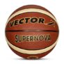 Vector X 14 Panel Supernova Rubber Moulded Indoor/Outdoor Basketball with Butyl Bladder, Brick Brown, Size: 5 (Suitable for Practice/Match/Training) + Free Air Needle