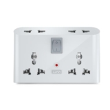 GM 3019 3 Pin Universal Multi Plug Travel Adaptor with 6 AMP for Home Applications, Computers, Laptops