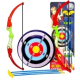 Storio Outdoor Toys Bow and Arrow Archery Set Toy Set with Target Board – Dhanush Baan for Kids Girls Boys, Multicolor