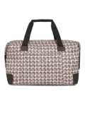 ZOUK Collapsible Duffle Bag for Men and Women | Lightweight Foldable Travel Duffel Bag | Vegan Leather & Handcrafted Fabric | Water-Resistant Lining | 33L Weekend & Short Trip Bag | Carter Checks