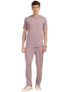 Thomas Scott Men’s Solid Polyester Relaxed Fit T-Shirt & Joggers Co-Ords Set with Round Neck & Short Sleeves (TMSTCS002_Lilac_XL)