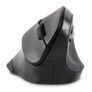 Kensington Ergonomic Vertical Wireless Mouse with 6 Buttons, 5 DPI Settings (800–2400), Optical Tracking, Handshake Design for Comfort, Nano Receiver Storage, Compatible with Windows/Mac, Black/Grey