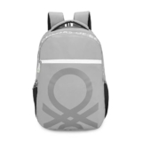 United Colors Of Benetton Noble Polyester 23L 4 Compartment Laptop Backpack For Unisex – Grey