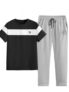 Noble Monk Men Regular Fit Cord-Set | Round Neck Full Sleeve Tshirt with Lower | Relax Fit Track Suit For Men