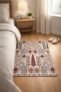 AAZEEM Washable Non-Slip Carpet for Living Room Bedroom, Drawingroom Medium-Pile Painting Indoor Accent Stain Resistant Non-shed Carpet for Home Office Décor|White Color| 2’3 Feet|