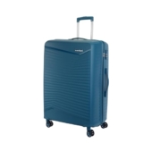 Kamiliant by American Tourister Rock-Lite Large 79 Cm Check-in Hard Sided Trolley Bag for Men & Women, Suitcase 99L for Travel with 3 Digit Combination Lock – Deep Ocean