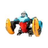 Kids Mandi Dancing Gorilla Robot Toy | Electronic Action Figure with Music & Lights | Interactive Moving Toy for Kids Age 3+ (Blue & Red)