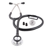 Oriley Prime Tone Super – Silver Stethoscope Heart Beat Monitoring Chest Piece Medical Instrument for Doctors, Nurses (Black)