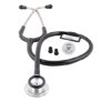 Oriley Prime Tone Super – Silver Stethoscope Heart Beat Monitoring Chest Piece Medical Instrument for Doctors, Nurses (Black)
