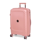 ROMEING Sicily 24 inch, Polypropylene Luggage, Hard Sided, (Pink 65 cms) Medium Check-in Trolley Bag | 8 Spinner Smooth Wheels | TSA Lock | Unbreakable | Men & Women & Kids
