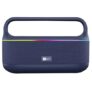 iBall Dhun 180 Portable Bluetooth Speaker, 50W RMS, 5Hrs Playback, Dual Drivers, Dual EQ, Metal Handle, Powerful BASS, TWS Support, RGB Lights, Fabric Finish, Type-C, Call Function (Blue)