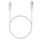 Zebronics Type C – Type C Braided Cable, 60 Watts, Upto 480Mbps Data Sync, Fast Charging, 1 M, Compatible with iPhone 15 & 16 Series, iPad, MacBook, Samsung, Android (Wattz 60CC5, White)