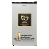 SHARP 92 L 1 Star Mini Direct Cool Single Door Refrigerator |Japan 7 Shields Protection|Vegetable Box| Toughened Glass shelves (Metal Silver)