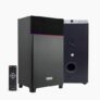 Digimate Boombox Tower Speaker with Wireless Mic, 80 W, LED Lights, FM Radio, USB, AUX, Bluetooth, Karaoke, Remote Control (Black)