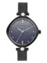 French Connection Sheen Blue Shimmer Round Analog Watch with Black Mesh Strap for Women – FCP45BM