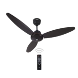 ACTIVA Gracia 1200MM (28 Watts) BLDC Motor Ceiling Fan With LED Light | Remote | 3 Blade Energy Saving BEE 5 Star Rated Fan | Noiseless Operation | 3 Year Warranty (Smoke Brown)