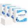 Careswipe Paper Napkins for Home 400 Sheets | Soft & Absorbent Tissue Paper Napkin for Office, Restaurants, Travel & Daily Use | 100 Sheets x 4 Packs | 30×30 cm Size