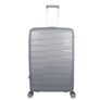 F Gear PPS27 Polypropylene Hardshell/Hardsided/Hardcase Light Weight 8 Wheeler Spinner Luggage Bag/Smooth Speed Wheel Suitcase/Trolley with TSA Lock for Men Women (Check in 28 Inch, Light Grey)