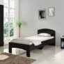 Spacewood Nobel Single Size Engineered Wood Bed (Particle Board – Natural Wenge)